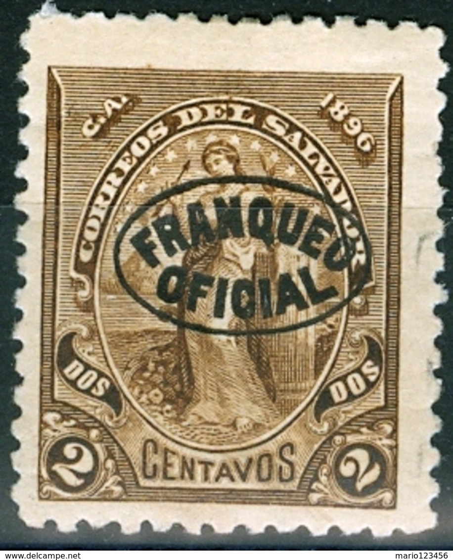 EL SALVADOR, LIBERTA, 1896, FRANCOBOLLI NUOVI (MLH*),  Michel D14   Scott O2 - El Salvador