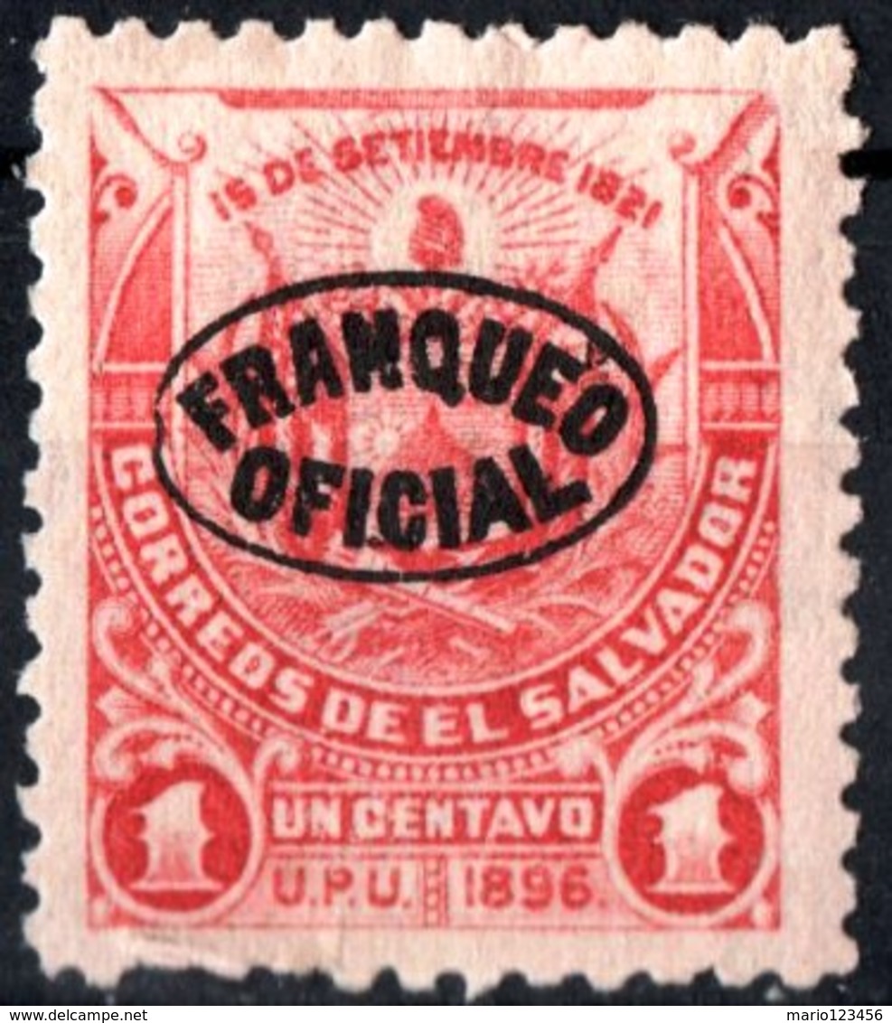 EL SALVADOR, STEMMI, COAT OF ARMS, UPU, 1897, FRANCOBOLLI NUOVI (MLH*),  Michel D50   Scott O79 - El Salvador