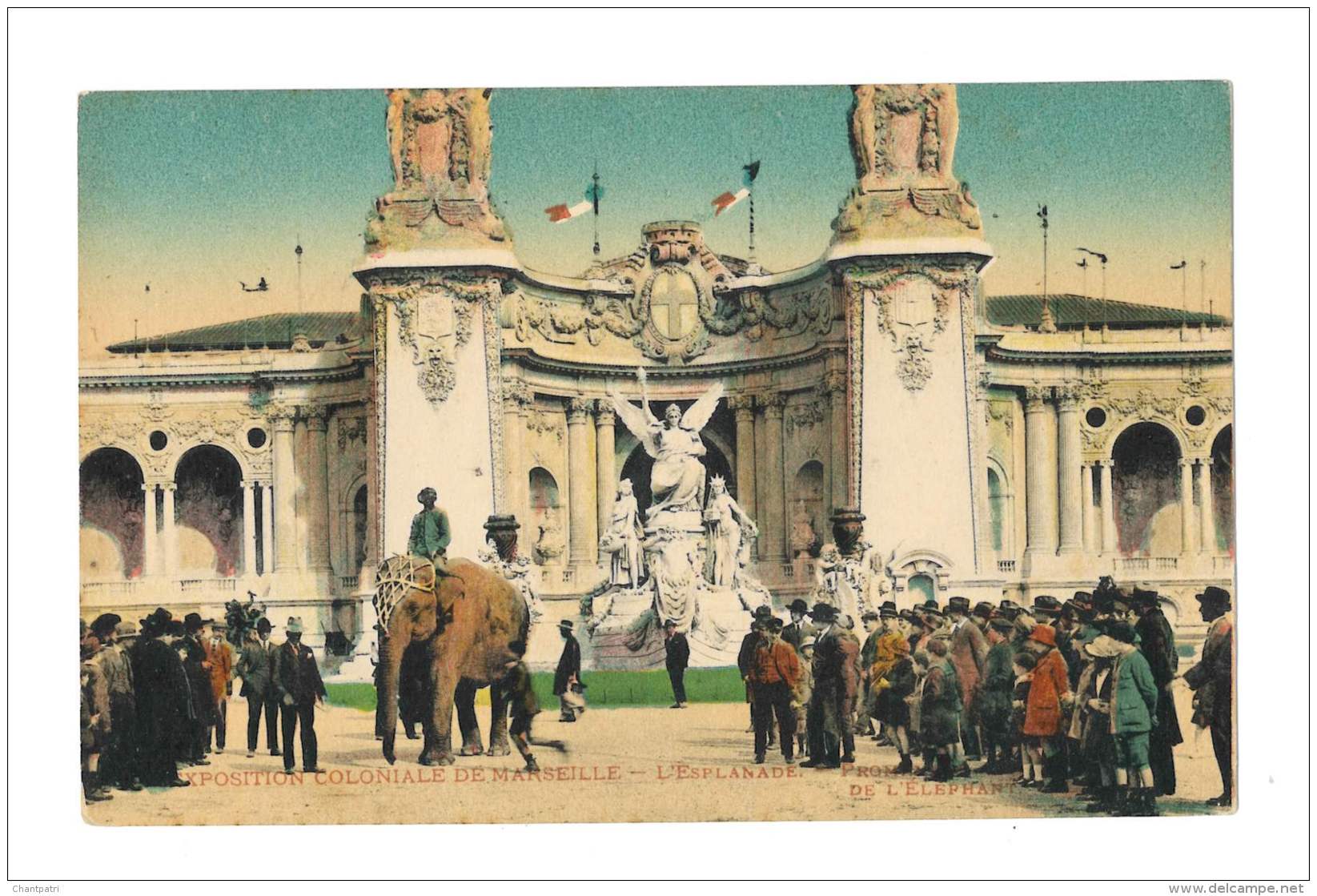 Exposition Coloniale De Marseille - L'esplanade - Promenade De L'élephant - 216 - Colonial Exhibitions 1906 - 1922