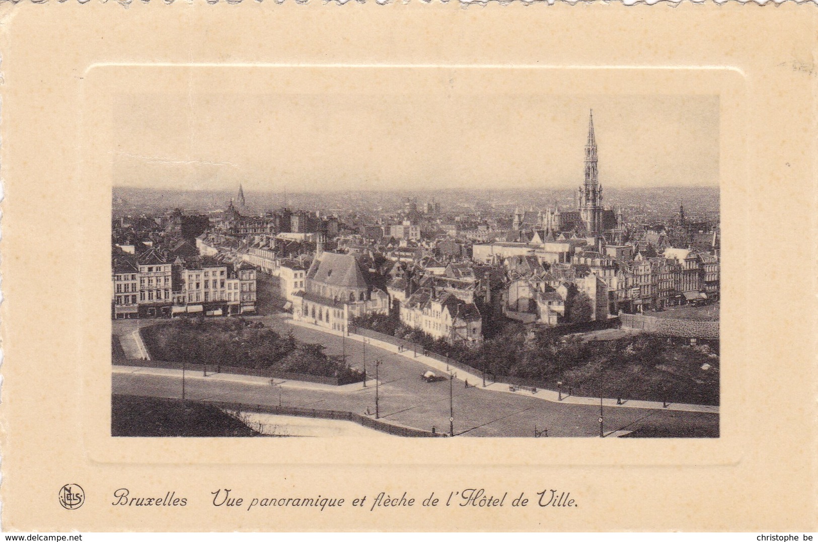 Brussel, Bruxelles, Vue Panoramique Et Flèeche De L'Hotel De Ville (pk45848) - Multi-vues, Vues Panoramiques