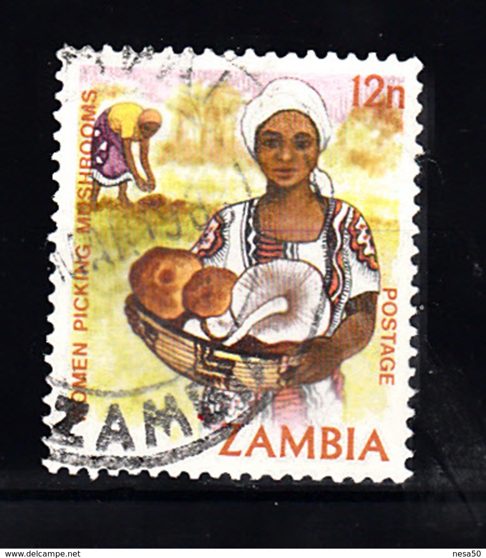 Zambia 1981 Mi Nr  254 : Leven In Zambia, Paddenstoelen, Mushroom - Zambia (1965-...)