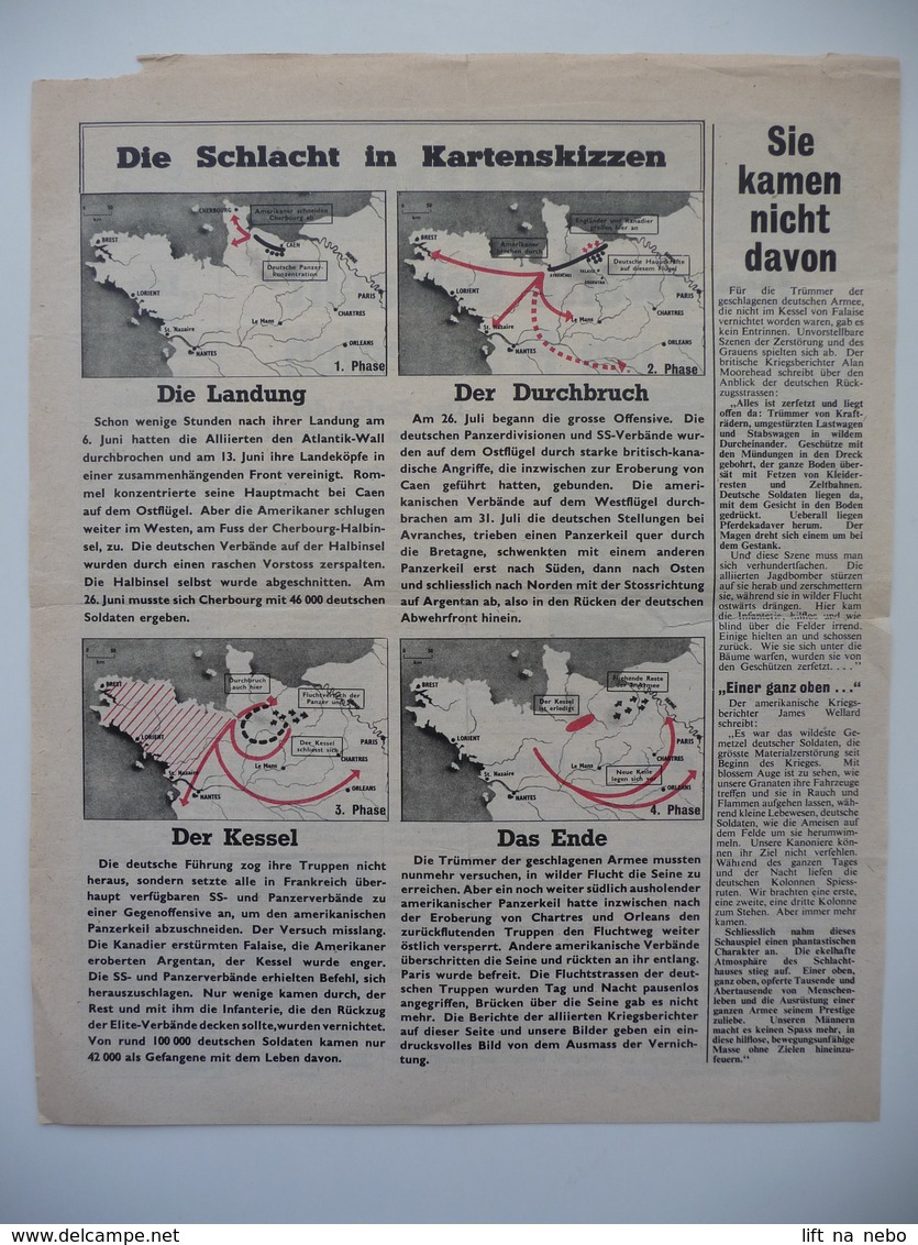 WWII WW2 Tract Flugblatt Propaganda Leaflet In German, PWE G Series/1944, G.27, Luftpost, Nr. 44 - Non Classés