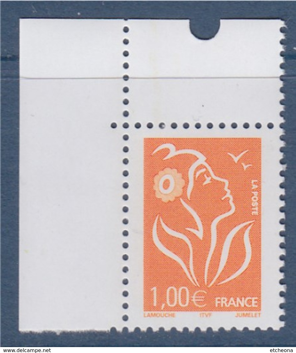 Marianne De Lamouche ITVF 1.00€ Orange N° 3739a Neuf Gommé, En Coin De Feuille - 2004-2008 Marianne Of Lamouche