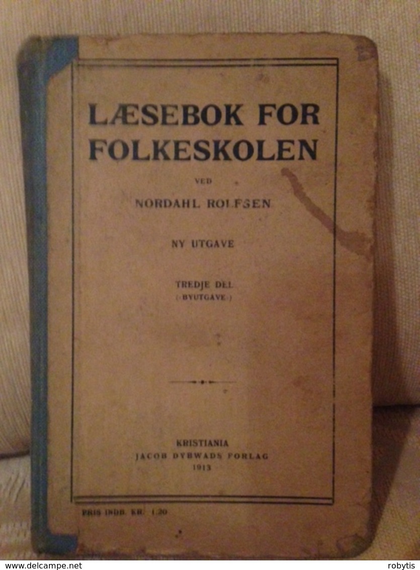 Norway 1913 Book For School Norwegian   Language - Scolaires