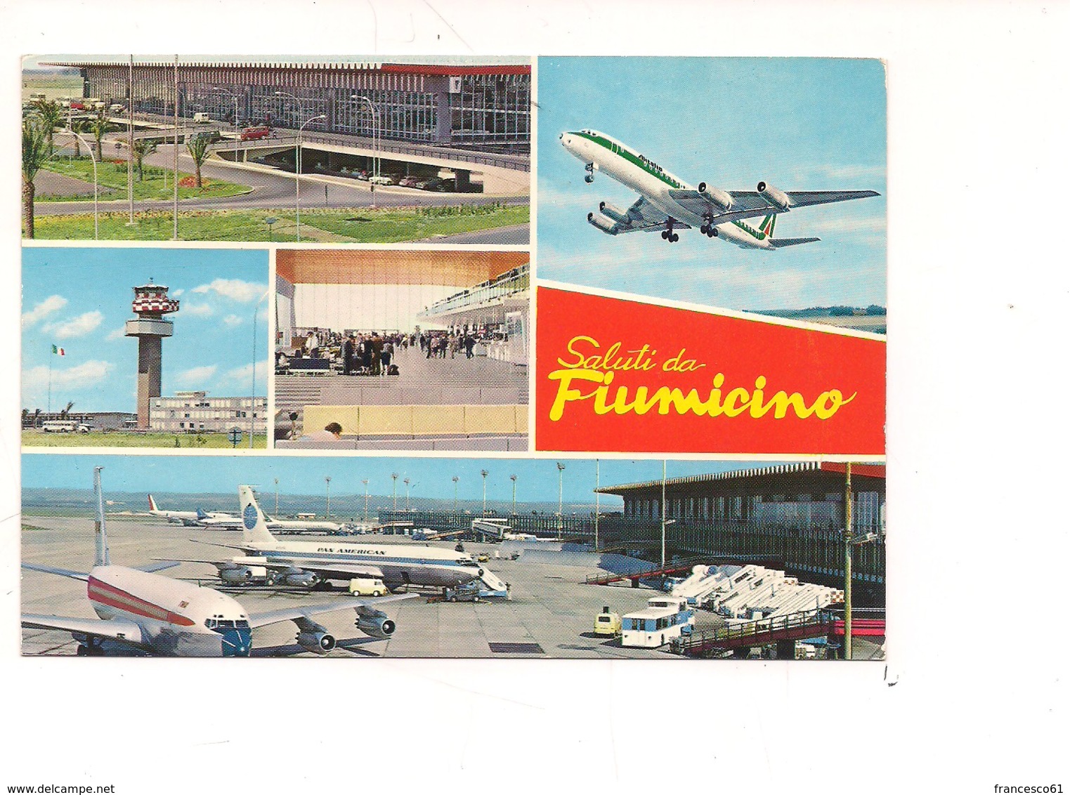 $3-5685 LAZIO FIUMICINO AEROPORTO ROMA VIAGGIATA - Fiumicino