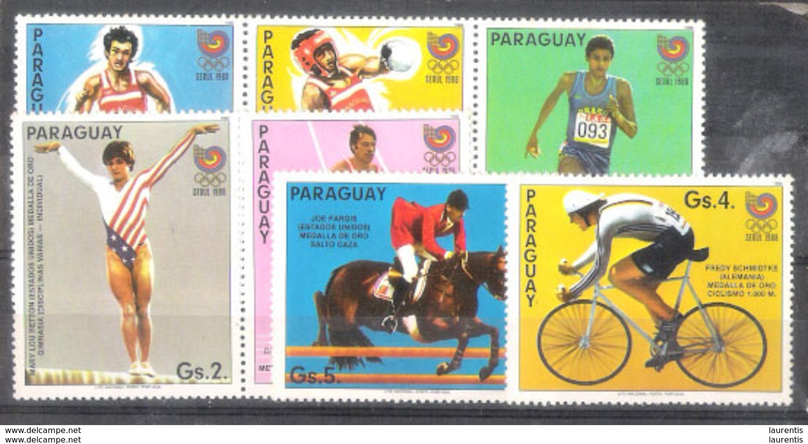 1256  Cyclisme - Cycling - Paraguay 1988 - 1,50 - Cyclisme