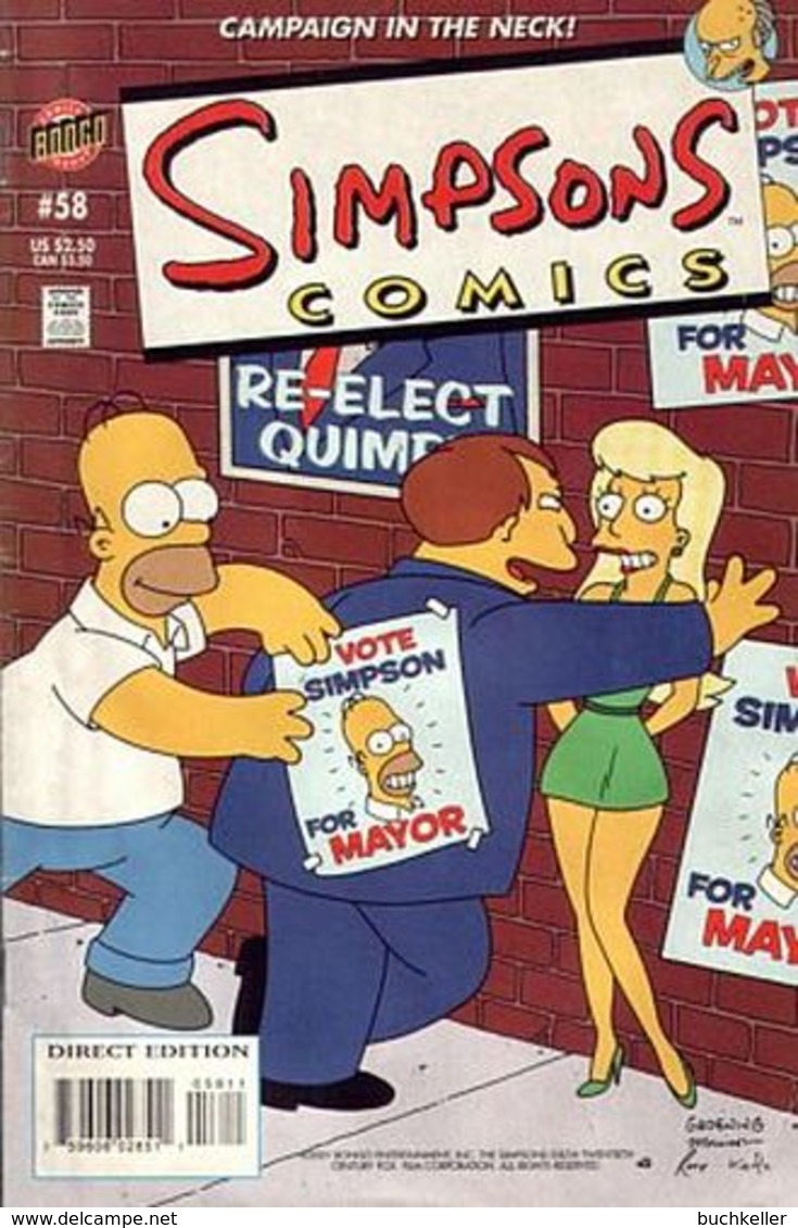 Simpsons Comics Nr. 58 (US-Ausgabe) Bongo Comics - Andere Uitgevers