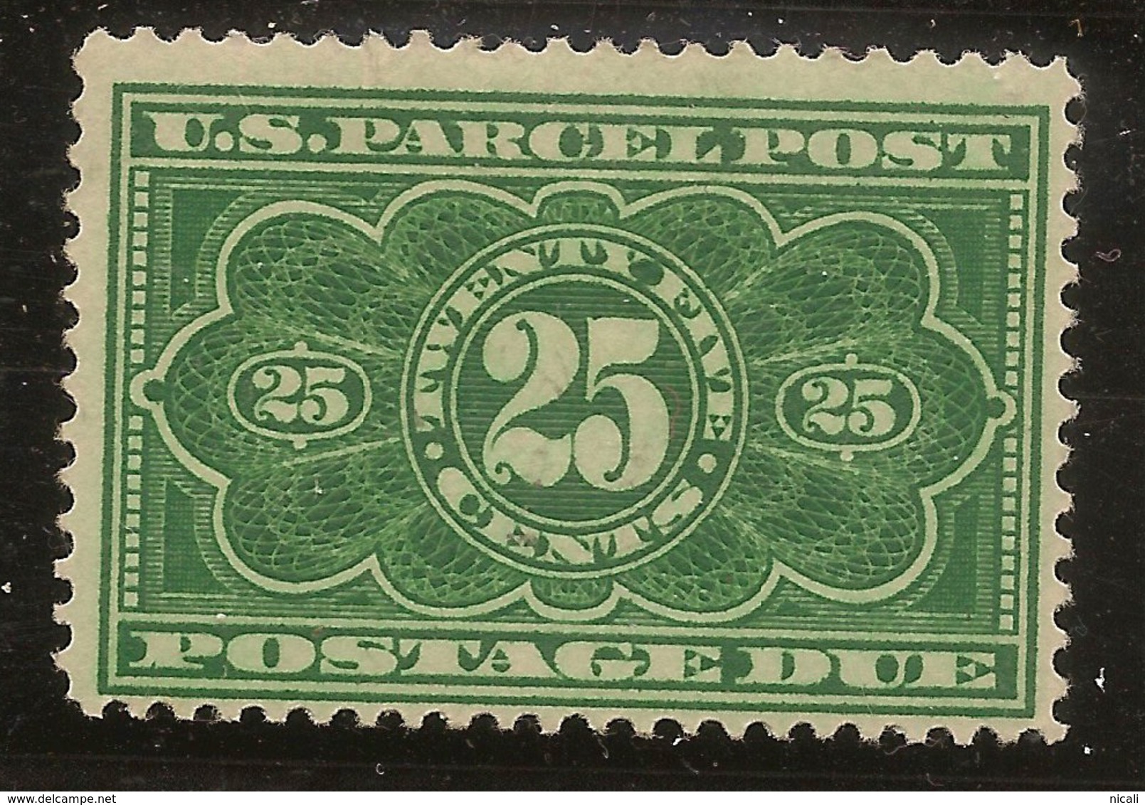 USA 1912 25c Parcel Post Due SG PD427 HM #AKH233 - Paketmarken