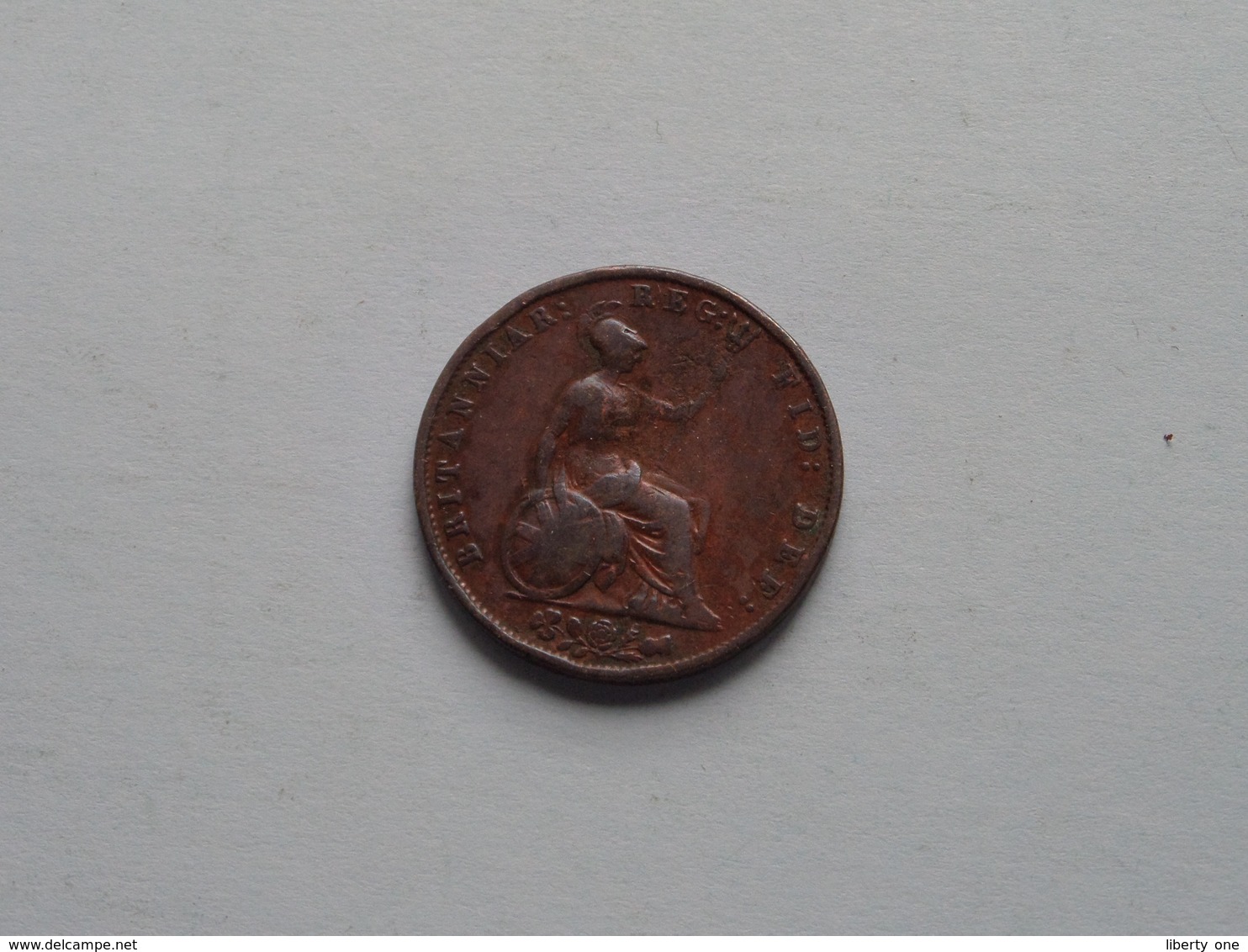 1855 - 1/2 Penny / KM 726 ( For Grade, Please See Photo ) ! - C. 1/2 Penny