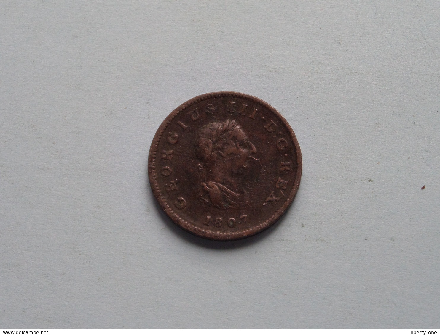 1807 - 1/2 Penny / KM 662 ( For Grade, Please See Photo ) ! - B. 1/2 Penny