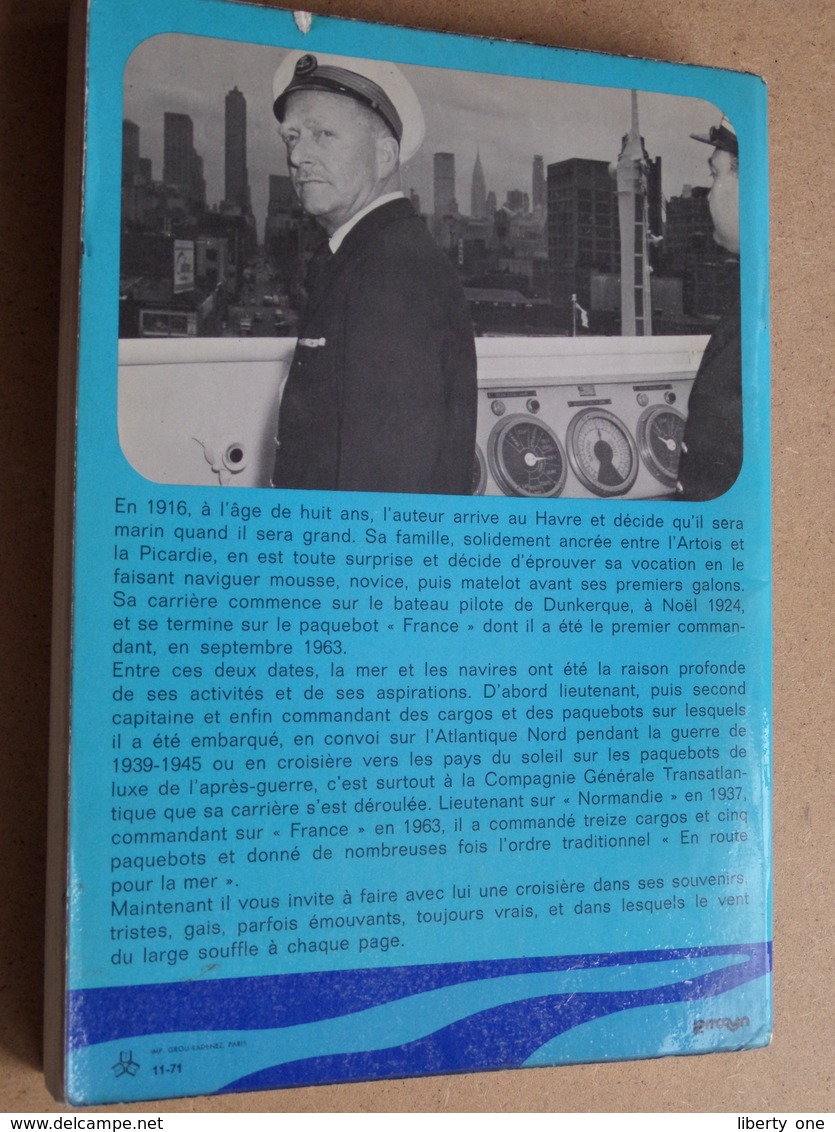 EN ROUTE POUR LA MER ( Cdr. Georges CROISILE - " FRANCE " ) Souvenirs D'un Marin : La Table Rond 1971 ( 239 Pag. ) ! - Bateau