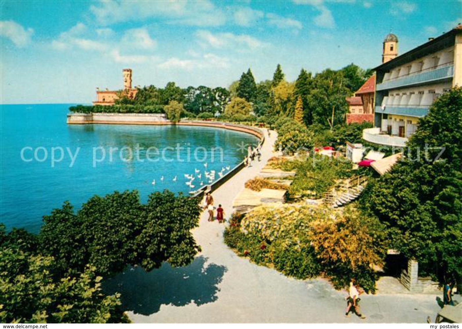 73148402 Langenargen Bodensee Uferpromenade Mit Schloss Montfort Langenargen - Langenargen