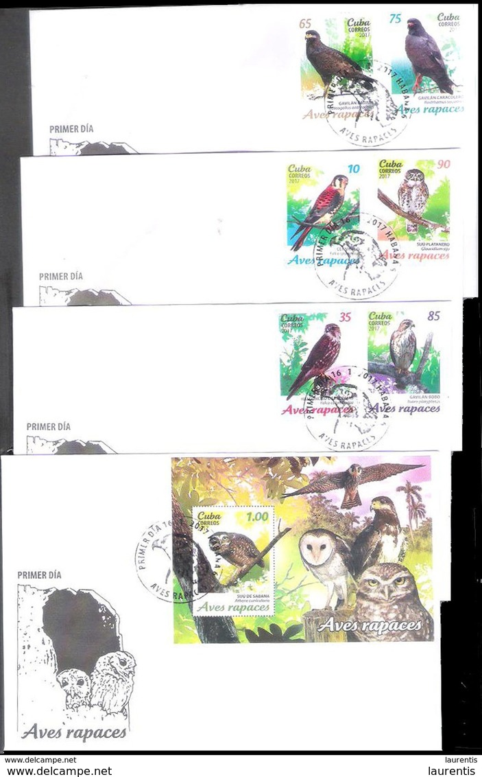 2862  Birds Of Prey - Owls - Hiboux - 2017 - FDC - 3,75 - Aigles & Rapaces Diurnes