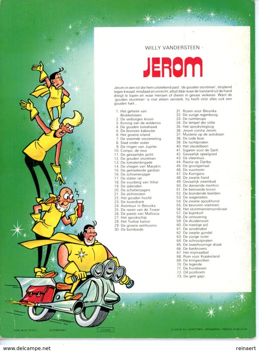 Jerom - De Gele Gajo (1ste Druk)  1978 - Jerom