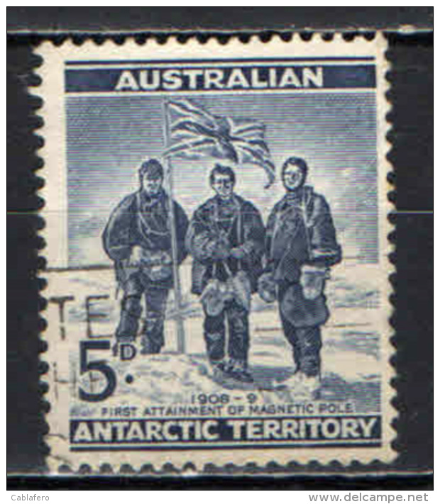 TERRITORI DELL'ANTARTICO - 1961 - SPEDIZIONE AL POLO SUD DEL 1908--1909 - USATO - Usati