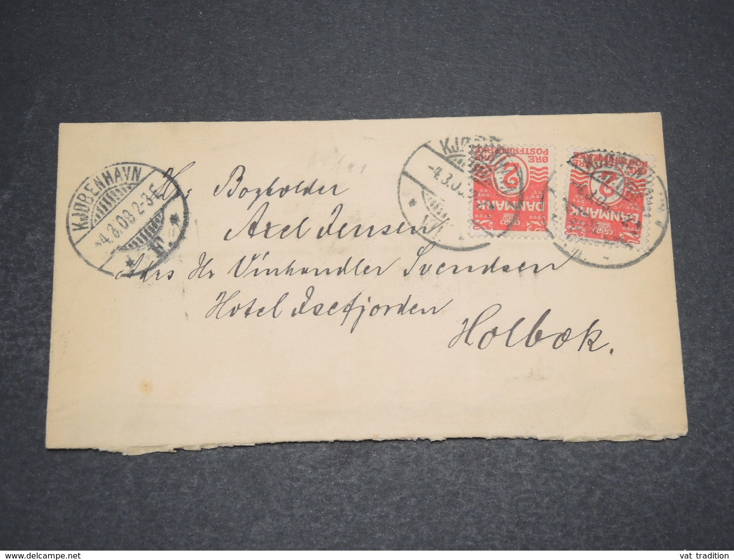 DANEMARK - Enveloppe De Kjobenhavn En 1908 - L 15995 - Covers & Documents