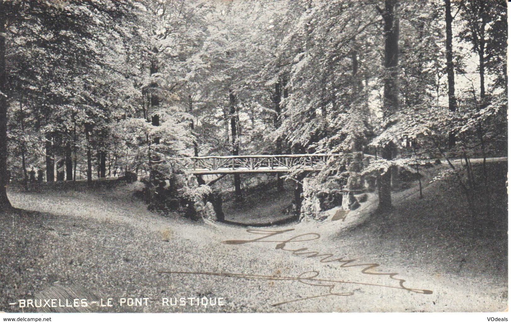 Bruxelles - CPA - Brussel - Le Pont Rustique - Forests, Parks