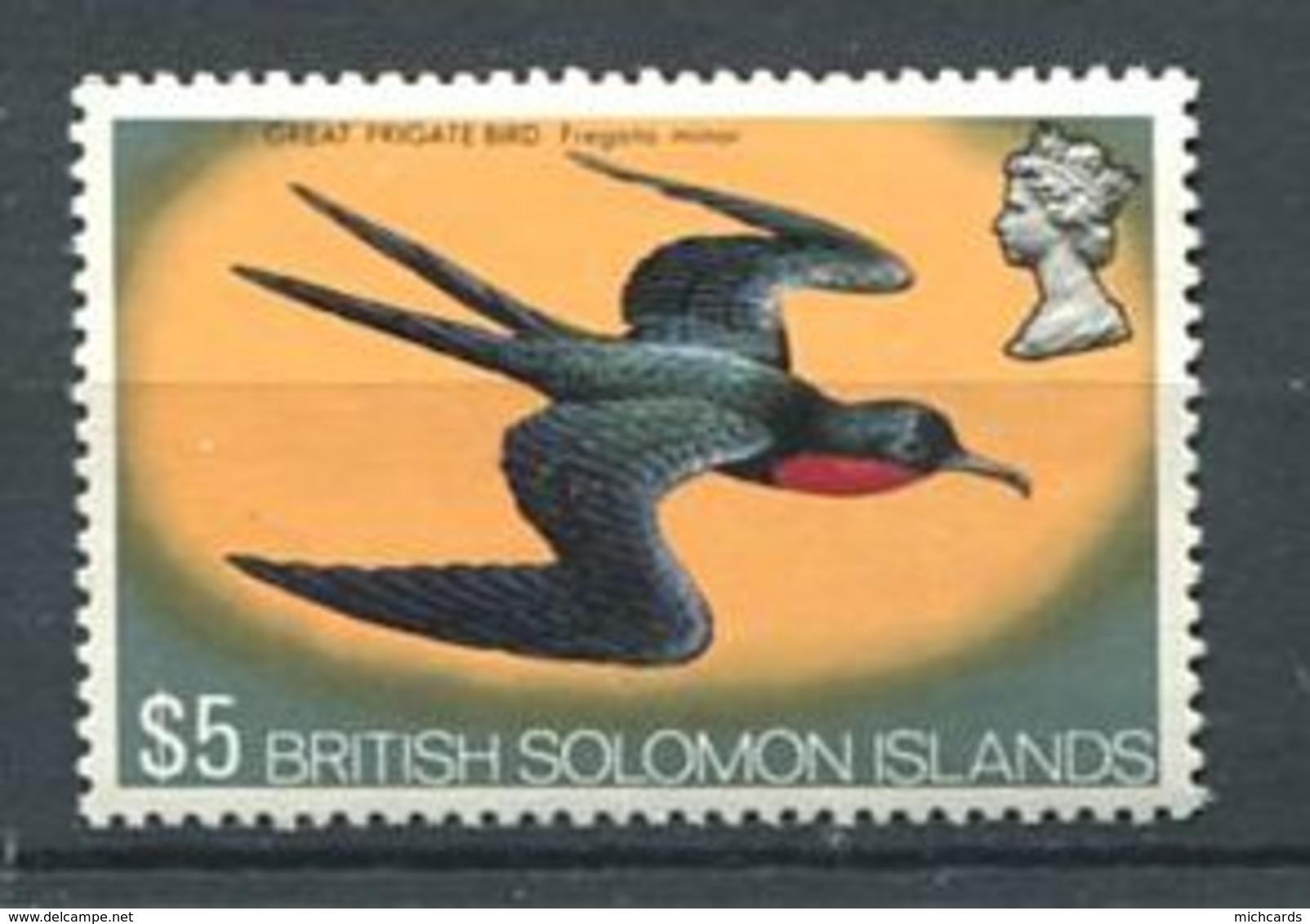 226 SALOMON 1973 - Yvert 234 - Oiseau Fregate En Vol - Neuf **(MNH) Sans Trace De Charniere - Salomonseilanden (...-1978)