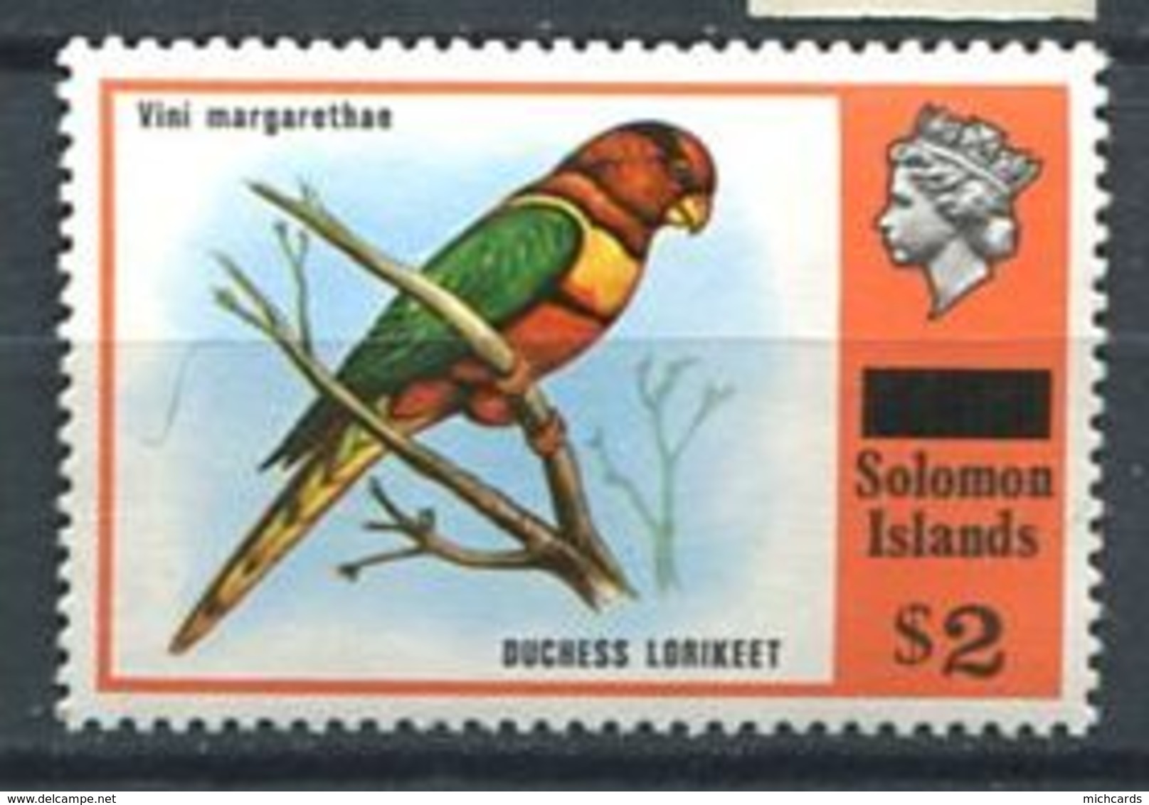 226 SALOMON 1975 - Yvert 292 Surcharge - Oiseau - Neuf **(MNH) Sans Trace De Charniere - Iles Salomon (...-1978)