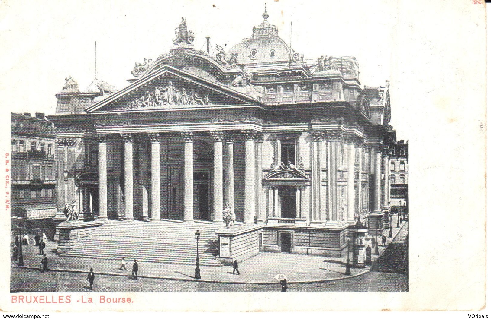 Bruxelles - CPA - Brussel - La Bourse - Parks, Gärten