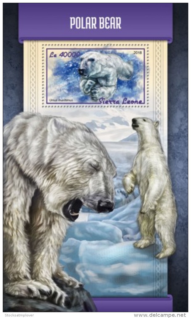 SIERRA LEONE 2018 Polar Bear S201803 - Sierra Leone (1961-...)