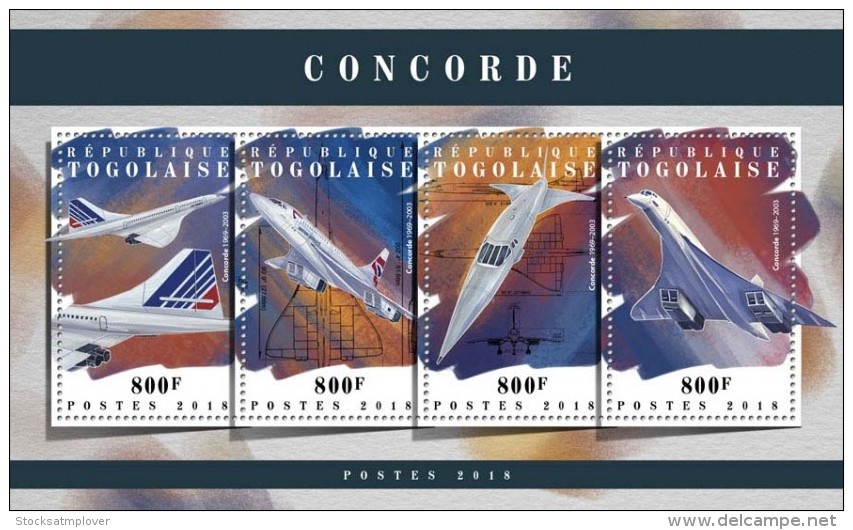 Togo 2018 Concorde S201803 - Togo (1960-...)