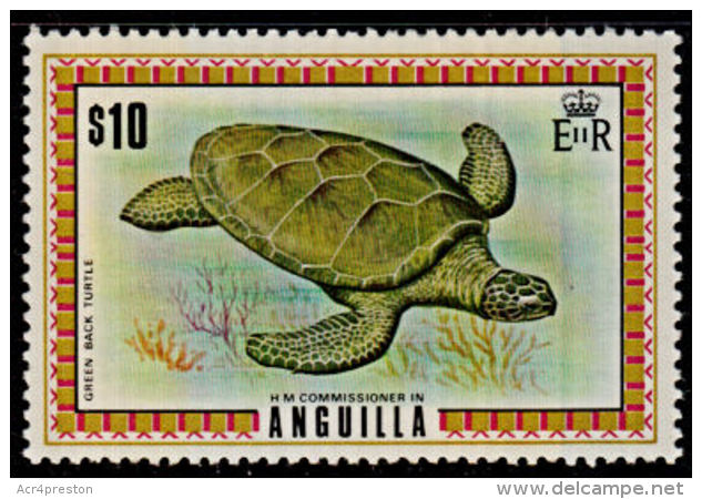 E0004 ANGUILLA 1975, SG 144a  Turtle, MNH (Top Value To Set) - Anguilla (1968-...)