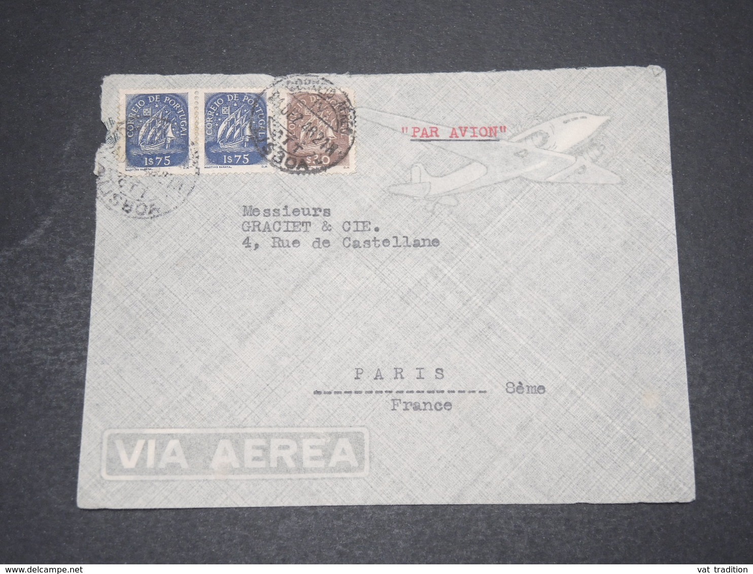 PORTUGAL  - Enveloppe De Lisbonne Pour La France En 1946  - L 16013 - Lettres & Documents