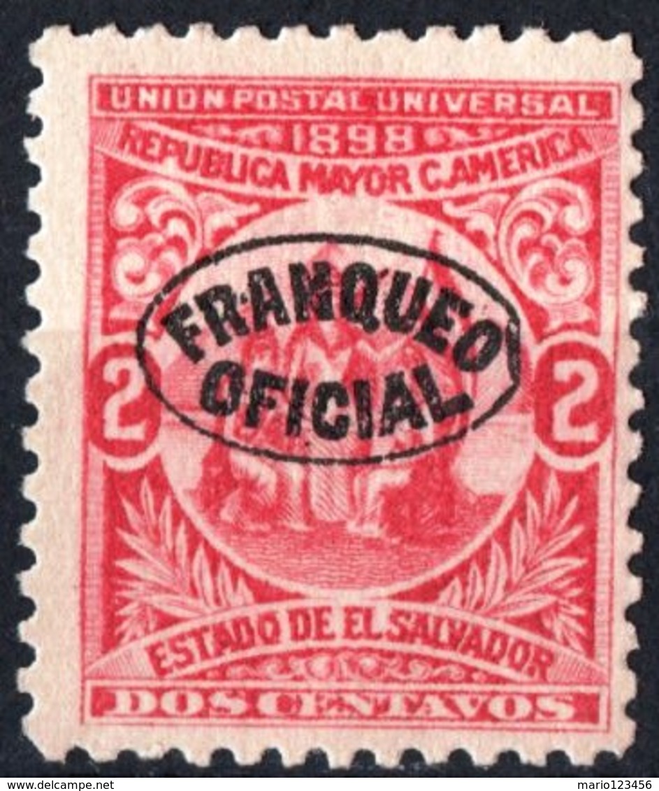 EL SALVADOR, UNIONE AMERICA CENTRALE, 1898, FRANCOBOLLI NUOVI (MLH*),  Michel D66   Scott O135 - El Salvador