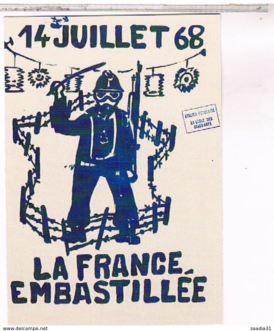 LES  OBJETS  TEMOIGNENT  DE LA REVOLUTION FRANCAISE  AFFICHE  EN SERIGRAPHIE  CPM TBE OO508 - Grèves