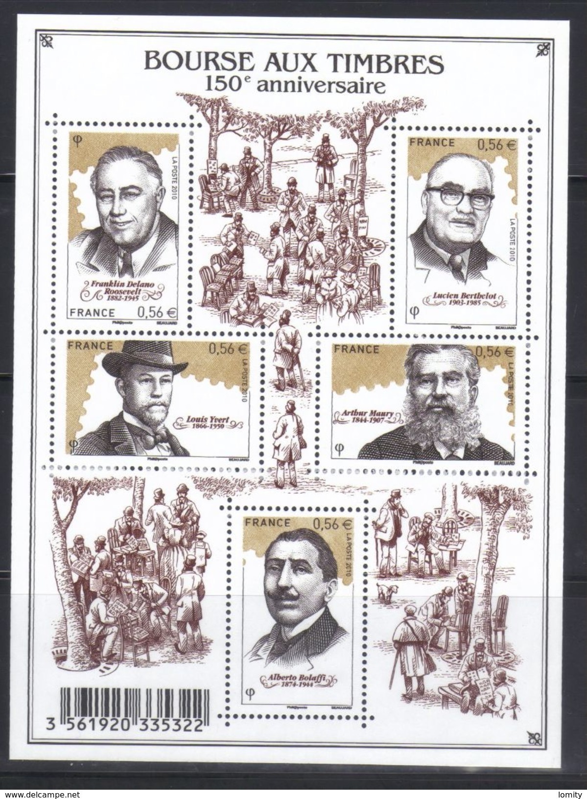 France Bloc Feuillet Neuf Luxe ** 2010 N° F 4447 "bourse Aux Timbres 150e Anniversaire " - Neufs