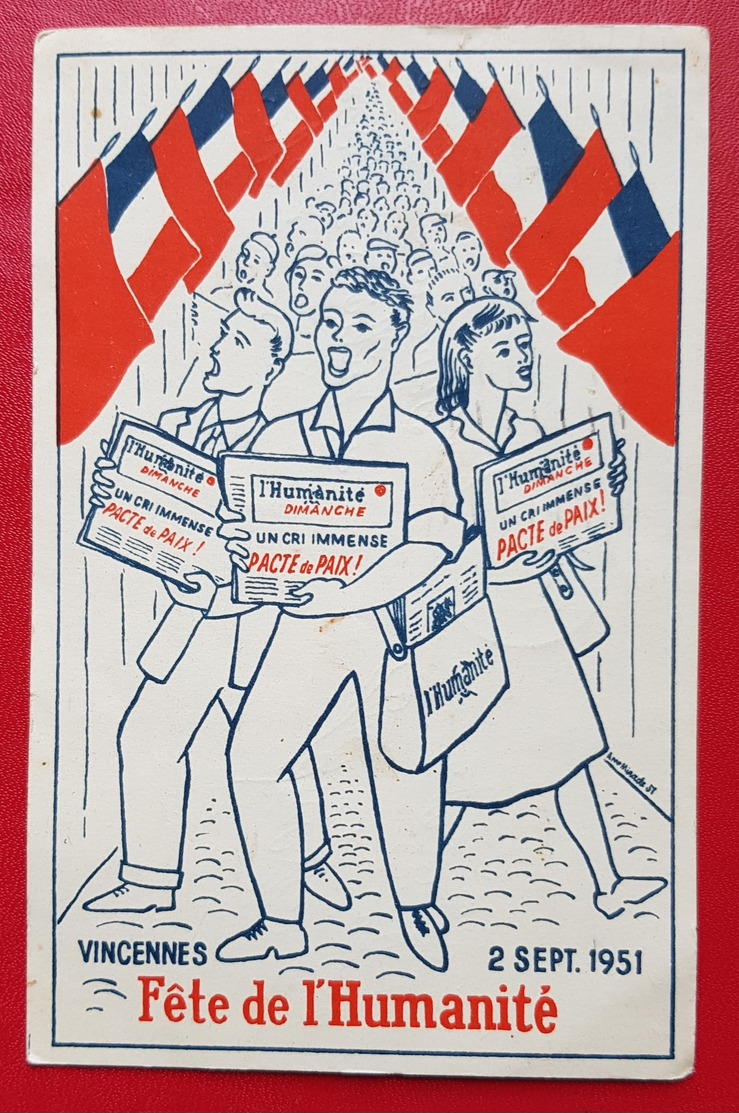 Vincennes- Fête De L'Humanité 2 Septembre 1951. - Vincennes