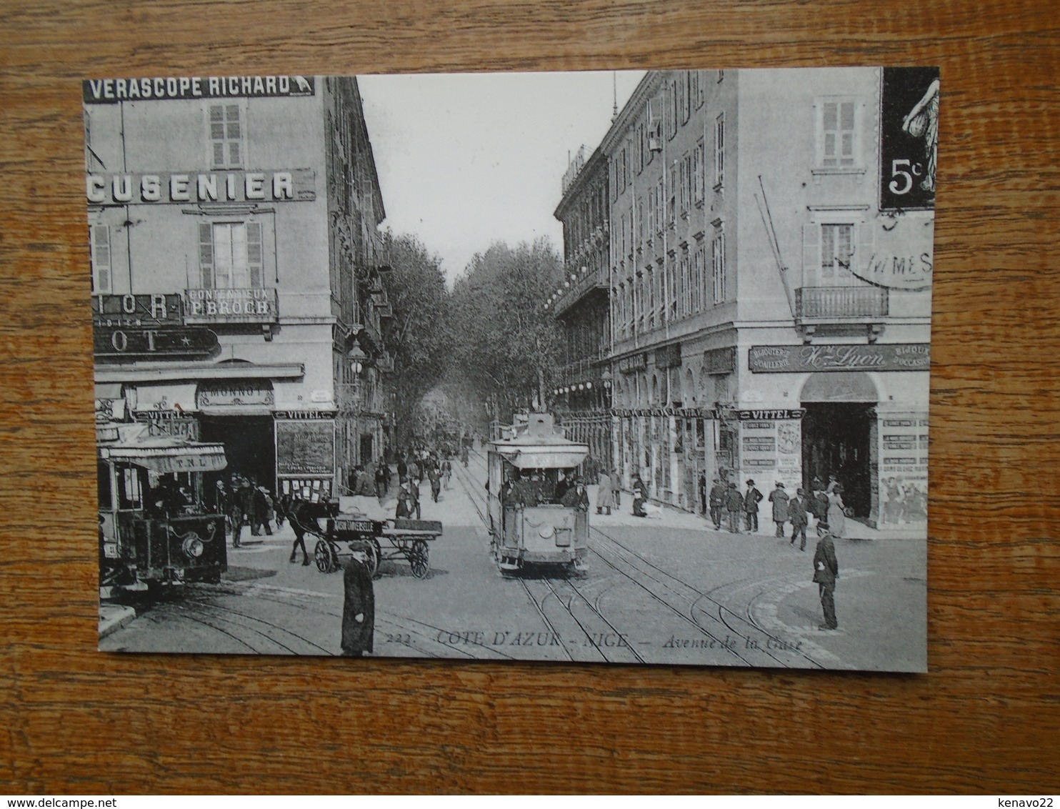 Repro , Nice , Avenue De La Gare Au Début Du 20 Eme Siècle - Transport Ferroviaire - Gare