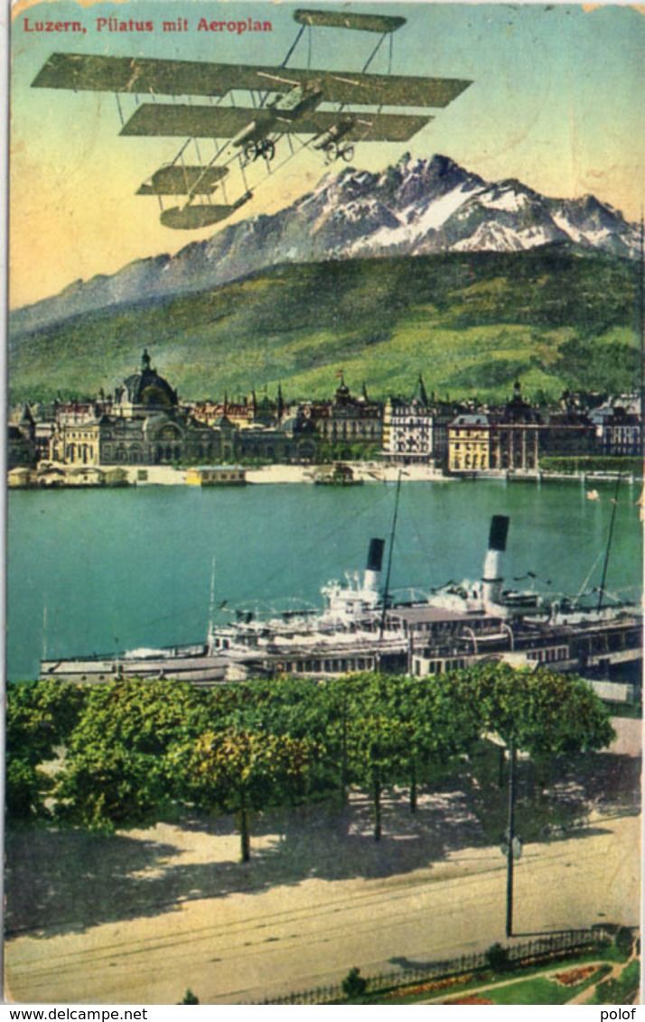 LUZERN - Pilatus Mit Aeroplan - Offizielle Karte "LUPO 85"     (105676) - Lucerne