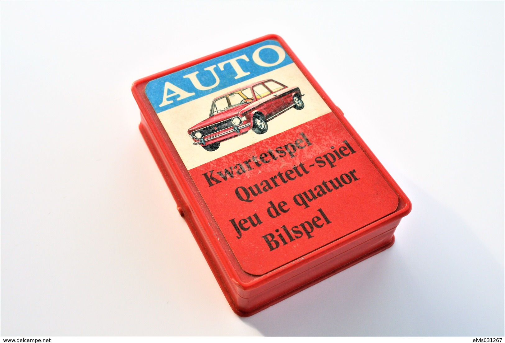 Speelkaarten - Kwartet, - Auto, 1971, Mulder, *** - Vintage - Cartes à Jouer Classiques