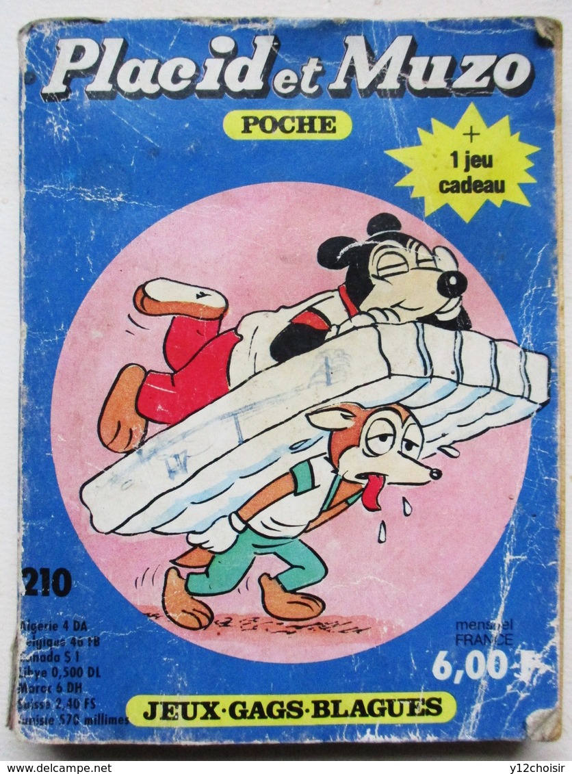 PLACID ET MUSO POCHE N° 210  PIF - Pif & Hercule