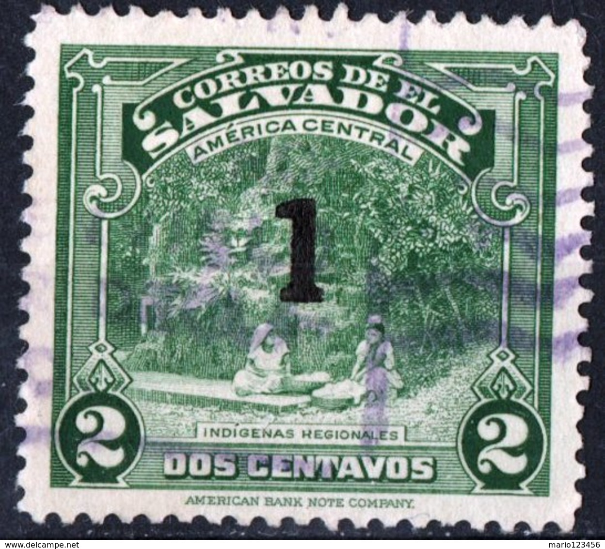 EL SALVADOR, PAESAGGI, LANDSCAPES, 1945, FRANCOBOLLI USATI,  Michel 609    Scott 591 - El Salvador