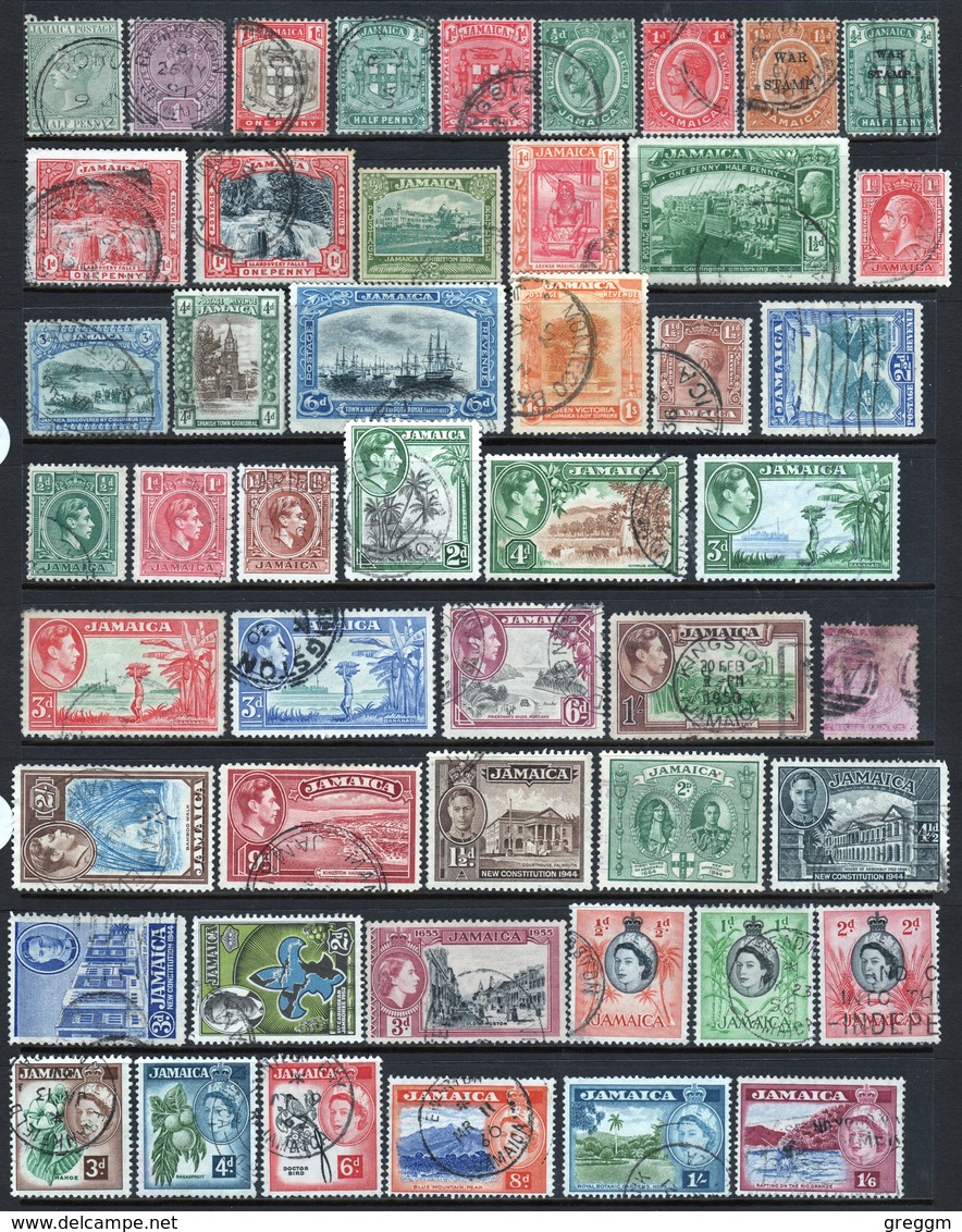 Jamaica Small Selection Of Early Fine Used Stamps. - Jamaica (...-1961)