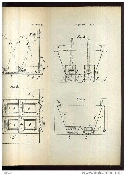 - MARINE ET NAVIGATION . VIDANGE DES GABARES . BREVET D'INVENTION DE 1902 . - Techniek & Instrumenten