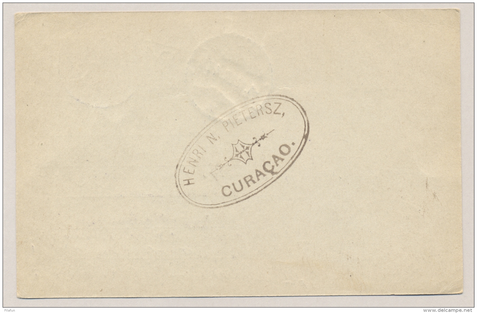 Curacao - 1922 - 7,5c Cijfer, Briefkaart G26 Met Vroege Datum Van Curacao Naar Noordwijke En Door Naar Weltevreden / NI - Curaçao, Nederlandse Antillen, Aruba