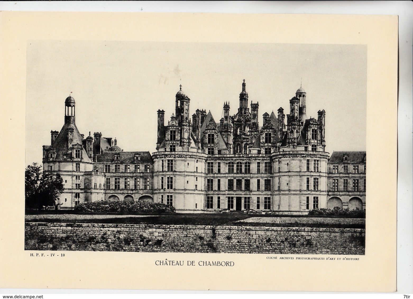 PLANCHE HISTOIRE DU PEUPLE FRANCAIS CHATEAU DE CHAMBORD - Other Plans