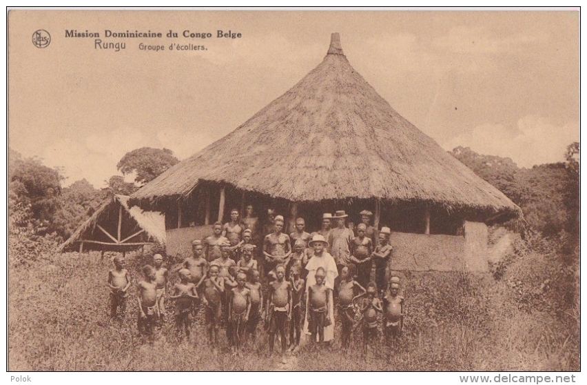 Bp - Cpa Rungu - Groupe D'écoliers - Mission Dominicaine Du Congo Belge - Congo Belge