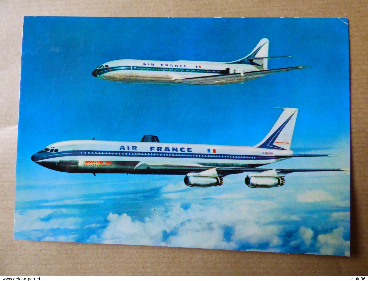 AIR FRANCE    B 707 ET CARAVELLE - 1946-....: Ere Moderne