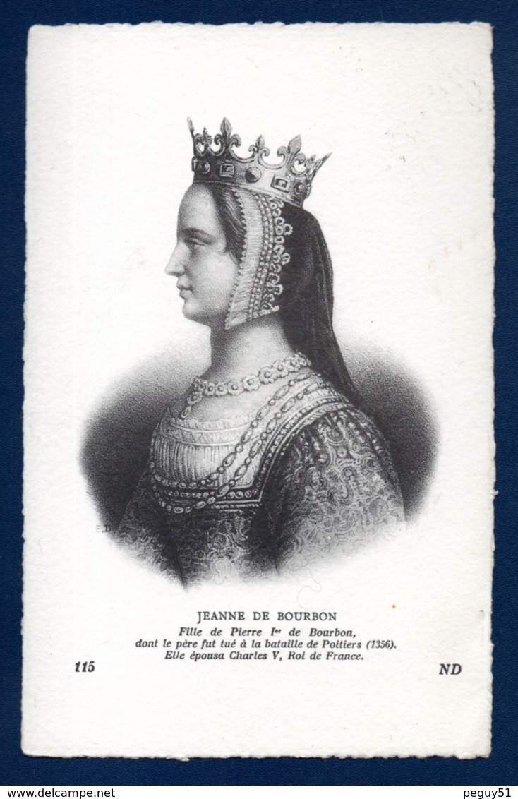 Jeanne De Bourbon. (1338-1378). Epouse Du Roi De France Charles V - Royal Families