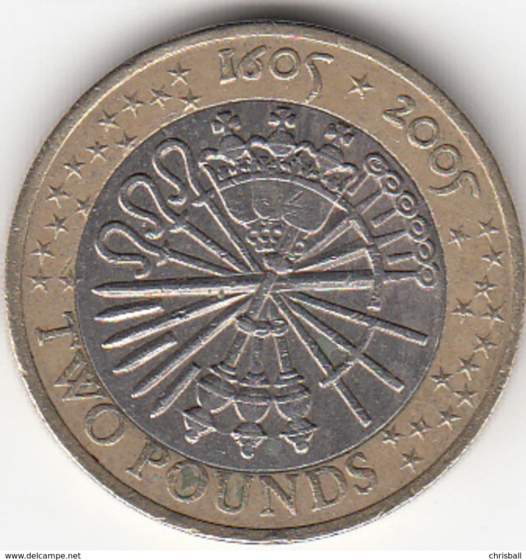 Great Britain UK £2 Two Pound Coin (Gunpowder Plot) - Circulated - 2 Pounds