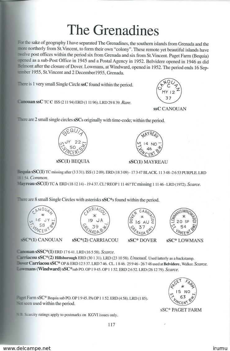 The Encyclopaedia Of British West Indies Postmarks - King George VI (SN 2479) - Philately And Postal History