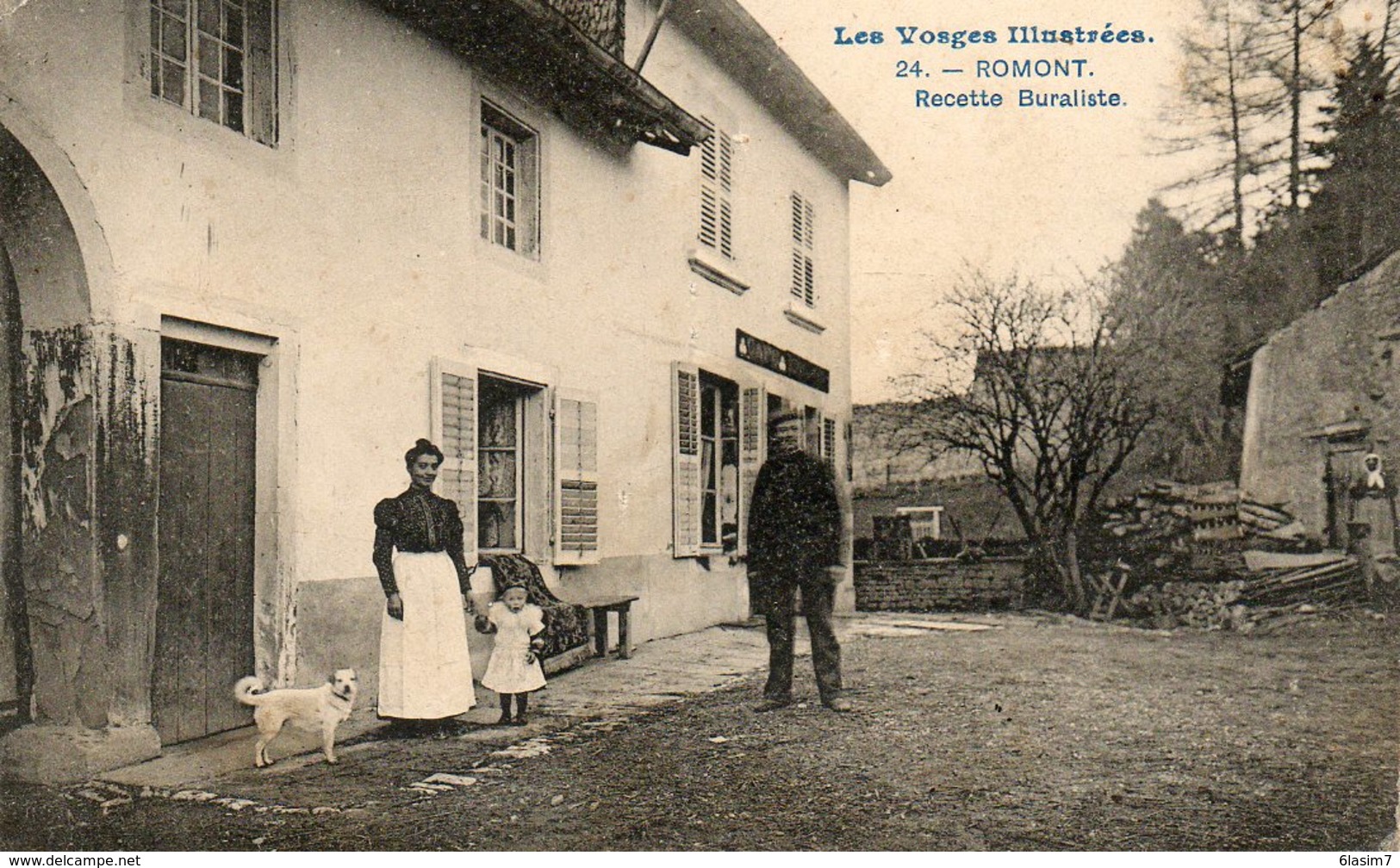 CPA - ROMONT (88) - Aspect Du Quartier De La Recette Buraliste En 1911 - Autres & Non Classés