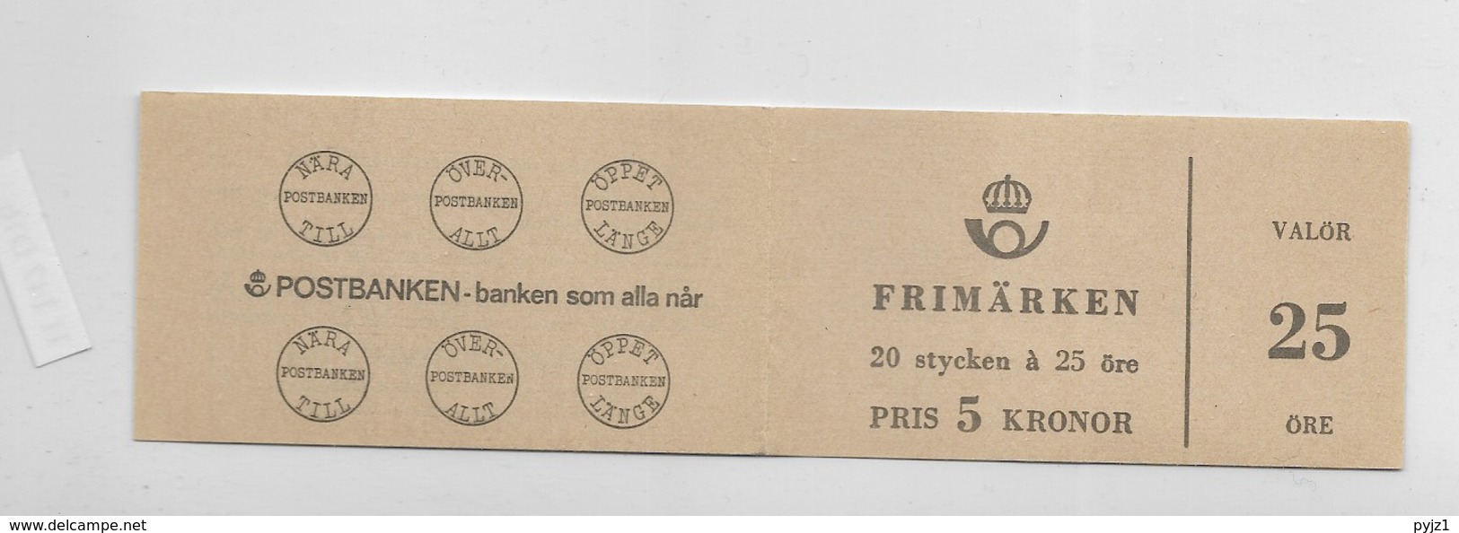 1962 MNH Booklet Mi 478, Sweden, Postfris - 1951-80