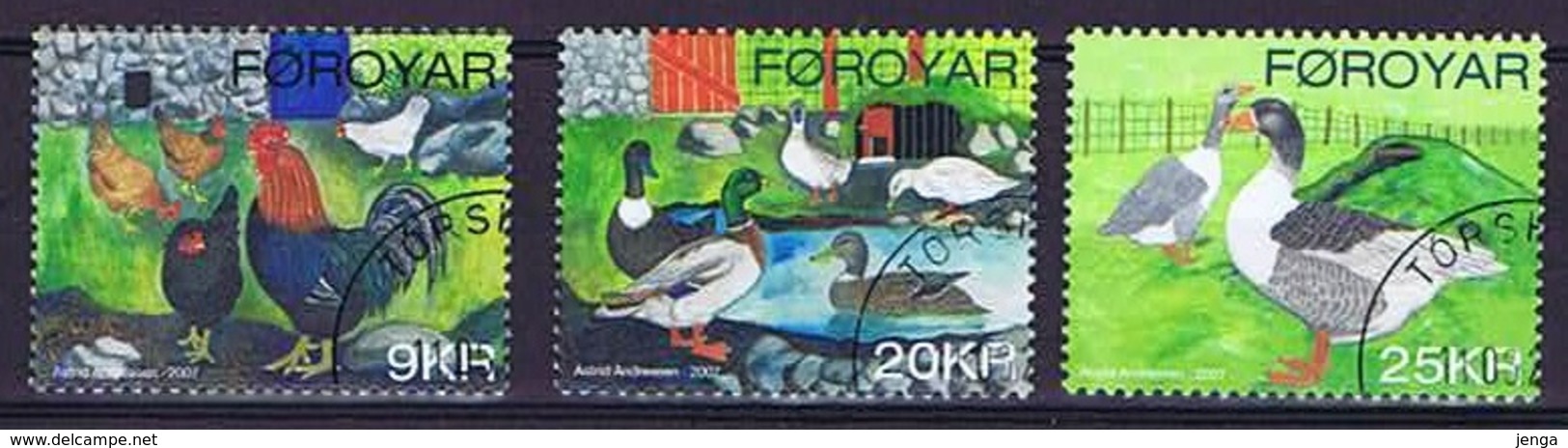 Faroe Islands; 2007 Poultry; Used Set Of 3 - Féroé (Iles)