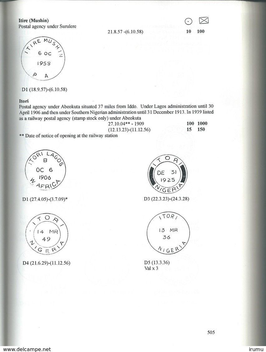 Postal History Of Nigeria By Proud (SN 2477) - Philately And Postal History